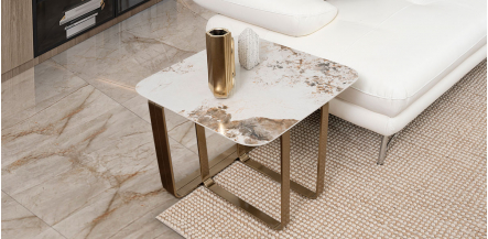 Mesa Lateral Cuadrada Fall Dorado