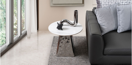 Mesa Lateral Redonda Winter Plata