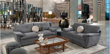 Sala Jerry Promo Gris (Boal) 2 Piezas