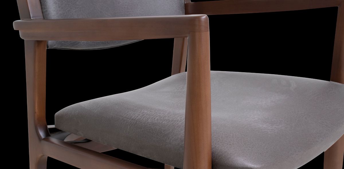 Huxley Nogal Gris Silla