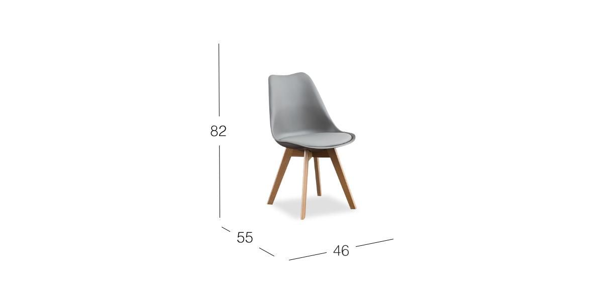 Silla Arthus PL Gris