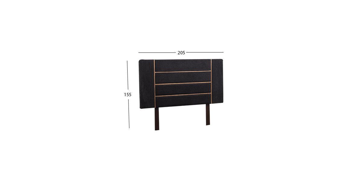 Cabecera King Size Gipsy Negro
