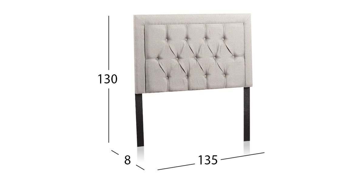 Cabecera matrimonial Andrik Gris