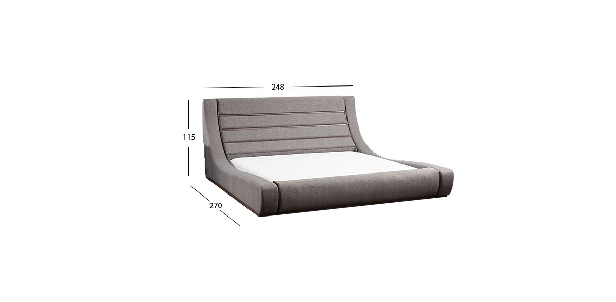 Cama King Size Gipsy Gris