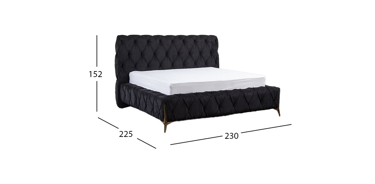 Cama King Size Salvatore Negro