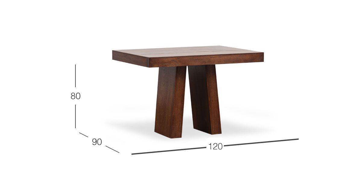 Mesa Comedor 120 X 90 Cm Odette PL Café