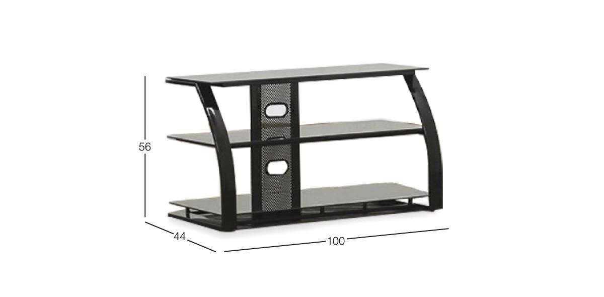 Mesa de TV Milan Negro 