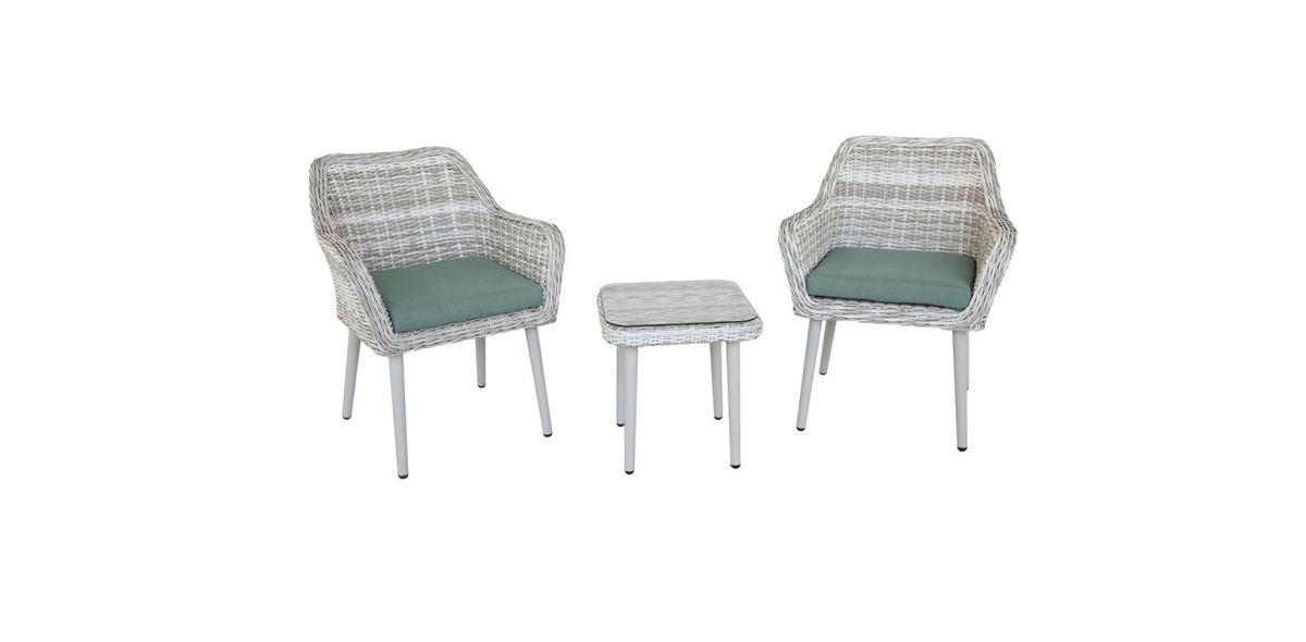 Mesa Lateral con 2 Sillones para Exterior Tashay