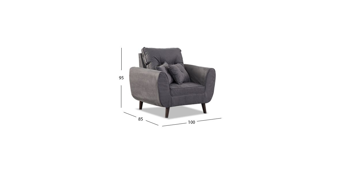 Sillón Aria Soft Gris Oxford