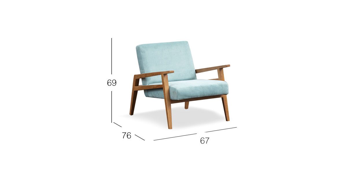 Sillón Ocasional Briton Azul