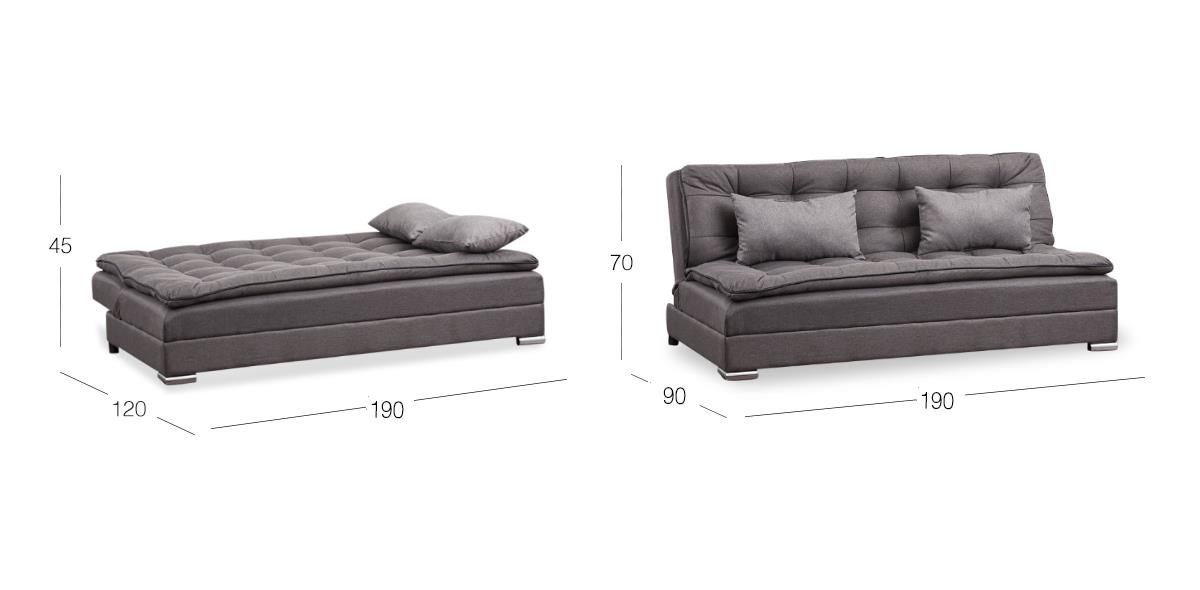 Sofá Cama Dupre Gris Oxford